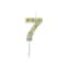 12 Pack: Confetti Number Birthday Candle by Celebrate It™